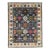 6x9 Lila Ruby Charcoal Traditional Floral Hand Knotted Wool Carpet Rug For Sale