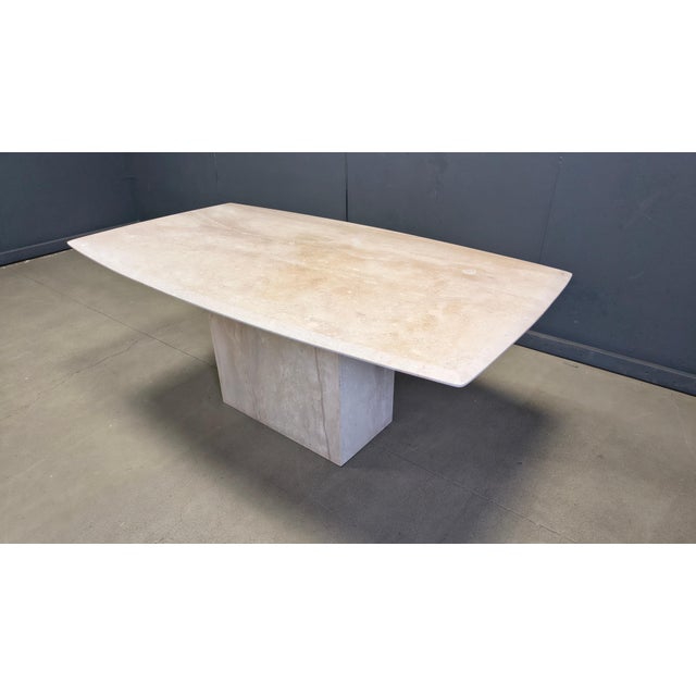 Vintage Travertine Dining Table, 1970s For Sale - Image 6 of 13