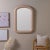 Contemporary Phoebe Wall Mirror, Natural For Sale - Image 3 of 7