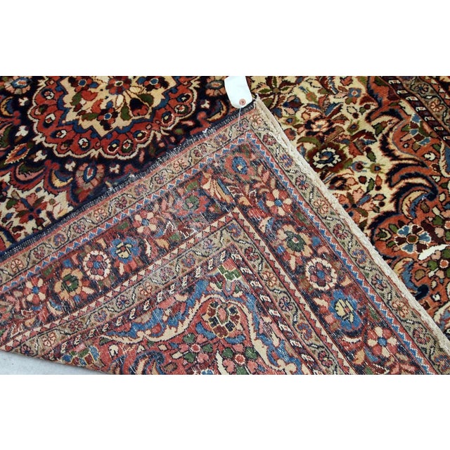 1900s Handmade Antique Persian Sarouk Rug 3.1' X 5.2' For Sale In New York - Image 6 of 12