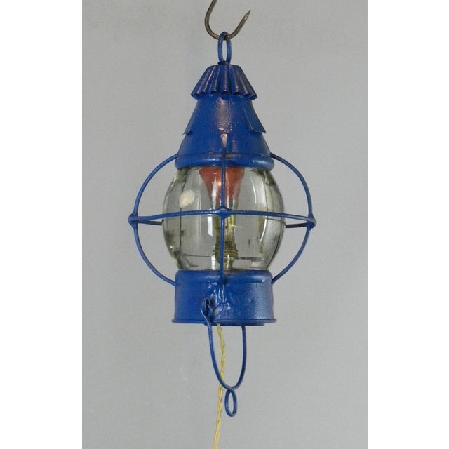Antique Globe Ship's Lantern For Sale - Image 5 of 12