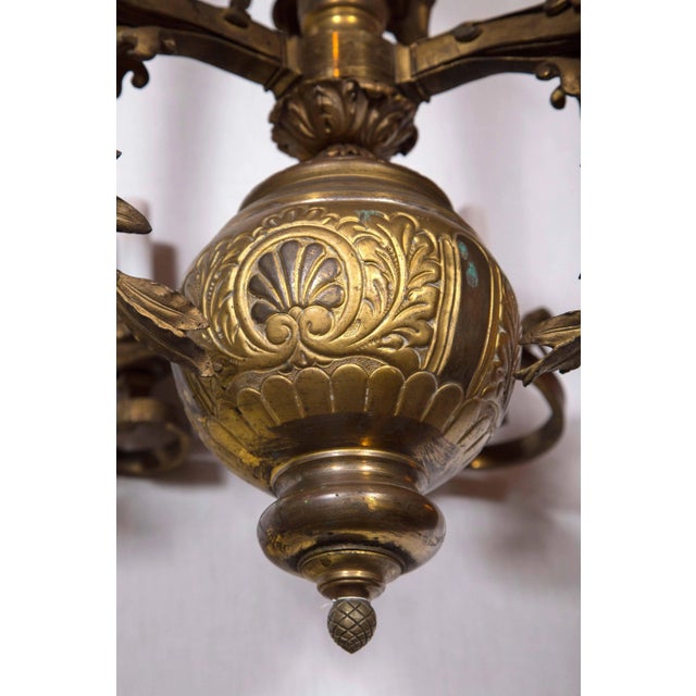 Islamic Late 19th Century Vintage Moroccan Style Brass Chandelier For Sale - Image 3 of 7