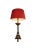 Large Gold-Colored Table Lamp For Sale - Image 9 of 9