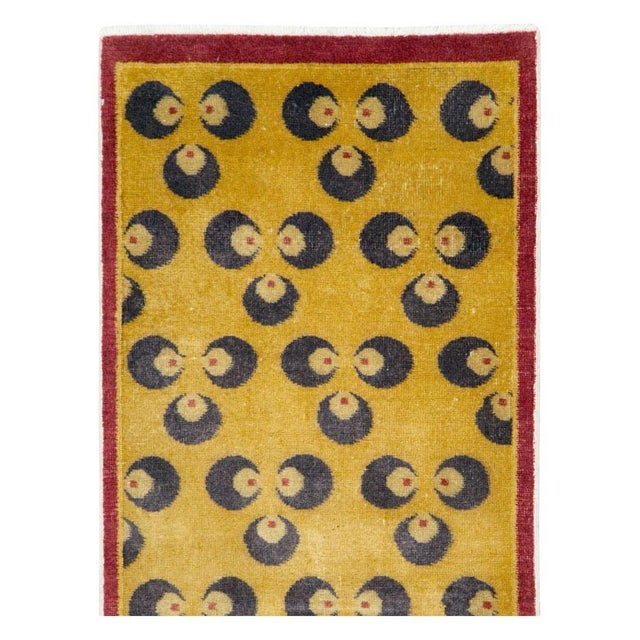 Art Deco Galerie Shabab Colletion Mid-20th Century Turkish Art Deco Runner For Sale - Image 3 of 9