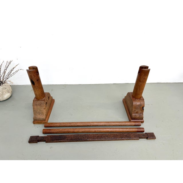 Brutalist Table in Palm Wood, 1950s For Sale - Image 10 of 18