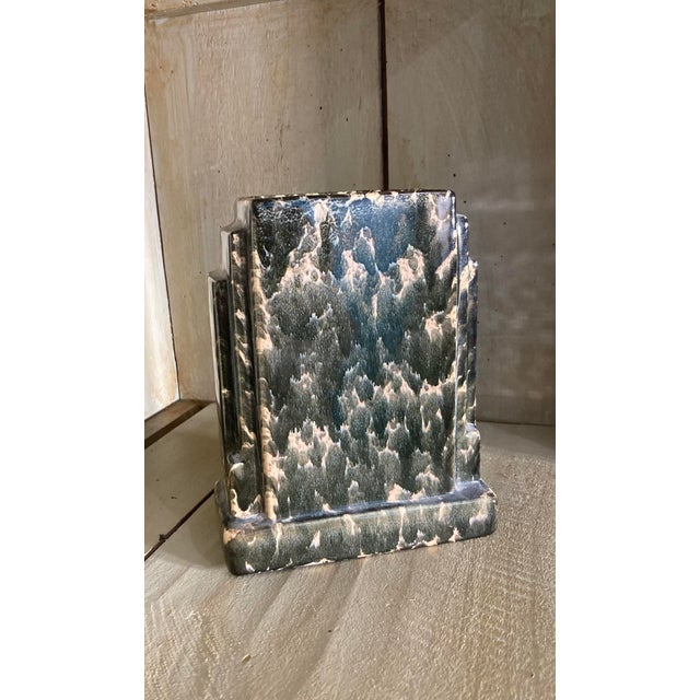 Pair of Art Deco Ceramic Vases – Marble Effect Glaze, 1920s–1930s A striking pair of Art Deco ceramic vases dating to the...