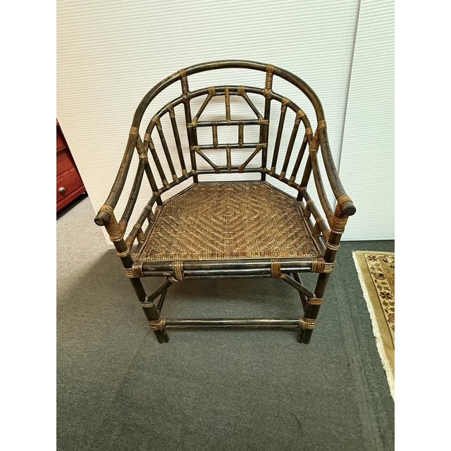 Brighton Pavilion Bamboo Dining Chairs, Vintage Set of Eight For Sale - Image 10 of 12