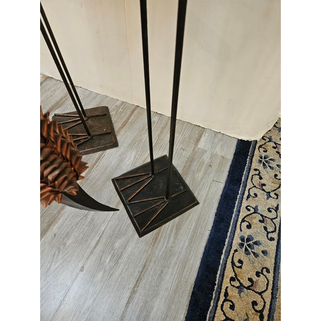Coastal Striking and Unusual Wicker and Iron Tall Waterbirds - A Pair For Sale - Image 3 of 5
