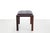 Mid-Century Modern Vintage Ottoman in Wenge Wood with Black Leather Cushion, 1960 For Sale - Image 3 of 6