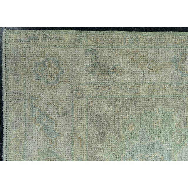 Turkish Oushak Rug 2'6" x 10'1" #19239 For Sale - Image 4 of 8