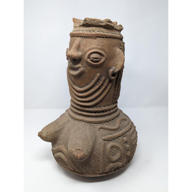 Traveling Man Treasures has discovered this extremely rare Osun shrine jar from the Yoruba people in Nigeria, specifically...