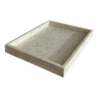Inlaid Serving Tray For Sale