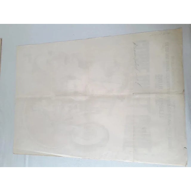 Run Angel, Run Spanish Movie Poster by Jano, 1960s, in Good conditions. Designed 1960 to 1969