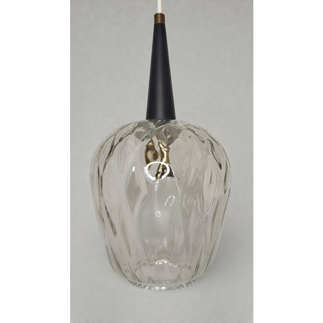 Mid-Century Modern Vintage Glass Pendant Light, 1960s For Sale - Image 3 of 10