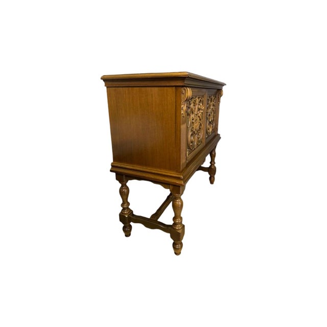 Vintage c.1950's Jacobean Style Multi Purpose Cabinet For Sale - Image 4 of 9