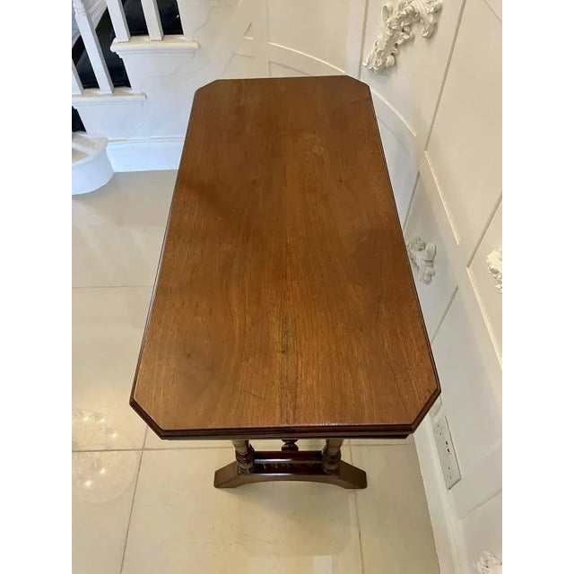 Antique Victorian Walnut Side Table, 1880 For Sale - Image 3 of 12