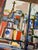Mid-Century Modern 1970s Original Artist Painting of an Urban Cityscape From a Window With a View in Vibrant Colors For Sale - Image 3 of 4