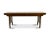 A handmade antique farmhouse bench from the mid 19th century. This rustic wood bench has square nails to secure the side...