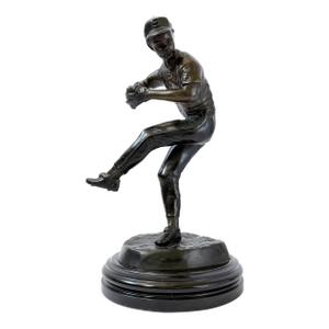 Bronze Statue of Baseball Pitcher – 12"