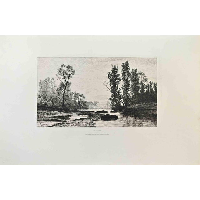 Tancrède Abraham, La Jouane, Etching, 1870s For Sale