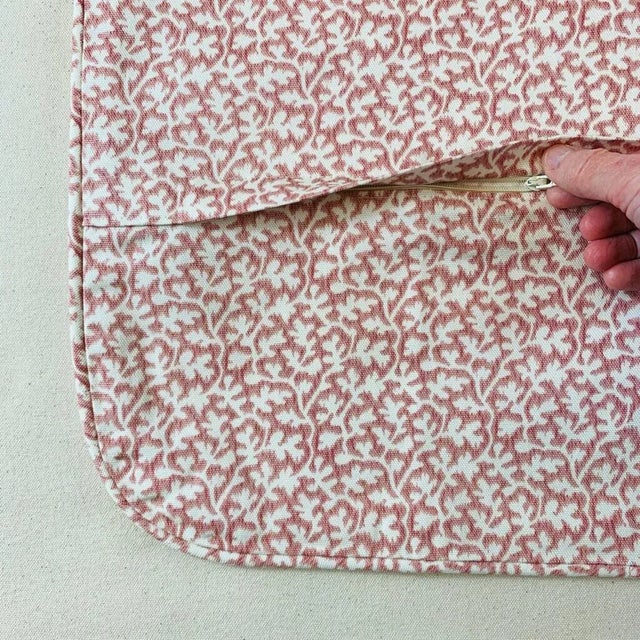 Designer P. Kaufmann Waverly Pink & Ivory Portia Botanical Floral Leaf Leaves Scroll Vine Pillow Covers- a Pair For Sale - Image 4 of 6