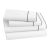 Salerno Bedding King Flat Sheet in White/Grey For Sale - Image 4 of 4