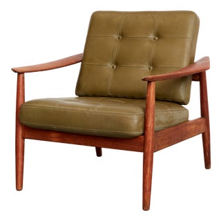 Teak Model Fd164 Easy Chair by Arne Vodder for France & Søn/France & Daverkosen For Sale