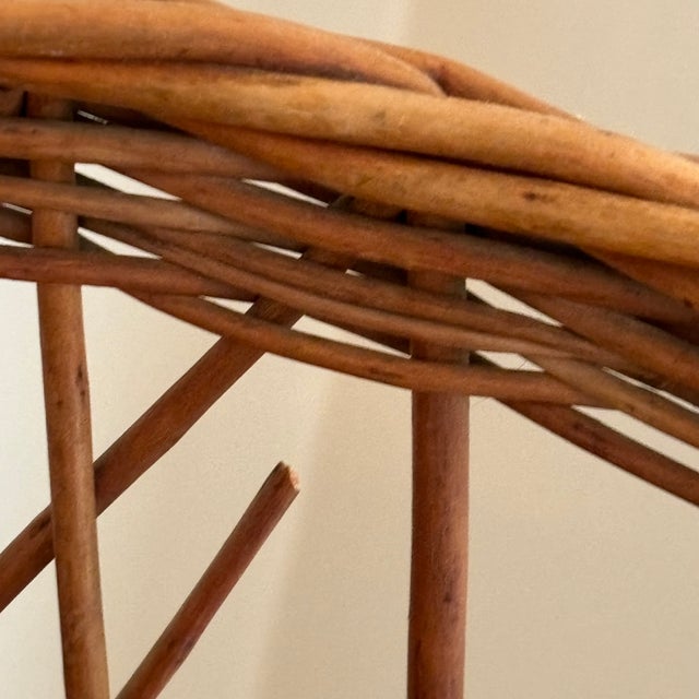 Mid-20th Century European-Style Openweave Basket For Sale - Image 11 of 12