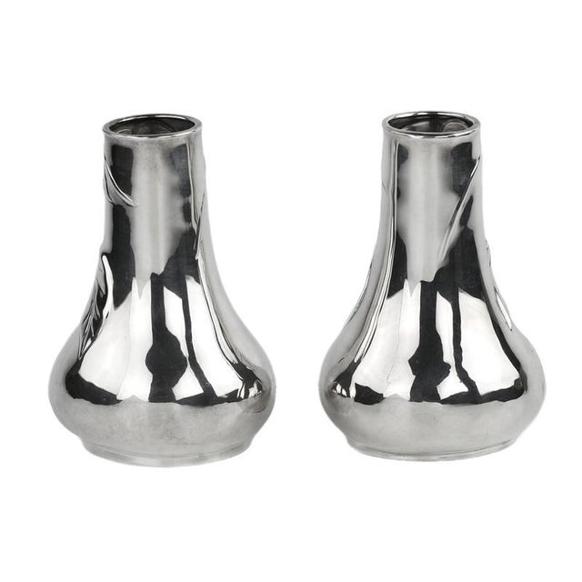 Silver Vases from Tiffany & Co, Set of 2 For Sale - Image 4 of 9