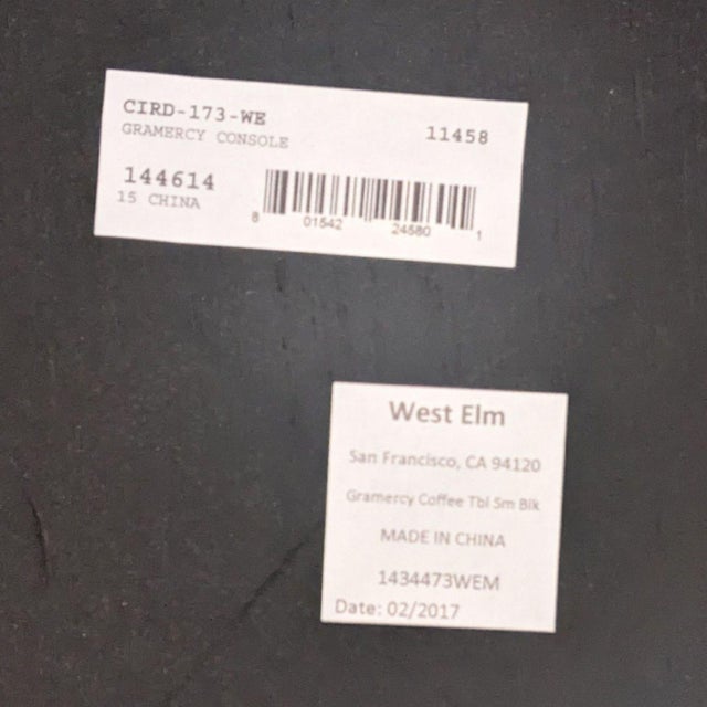 Gray West Elm Gramercy Console Table For Sale - Image 8 of 10