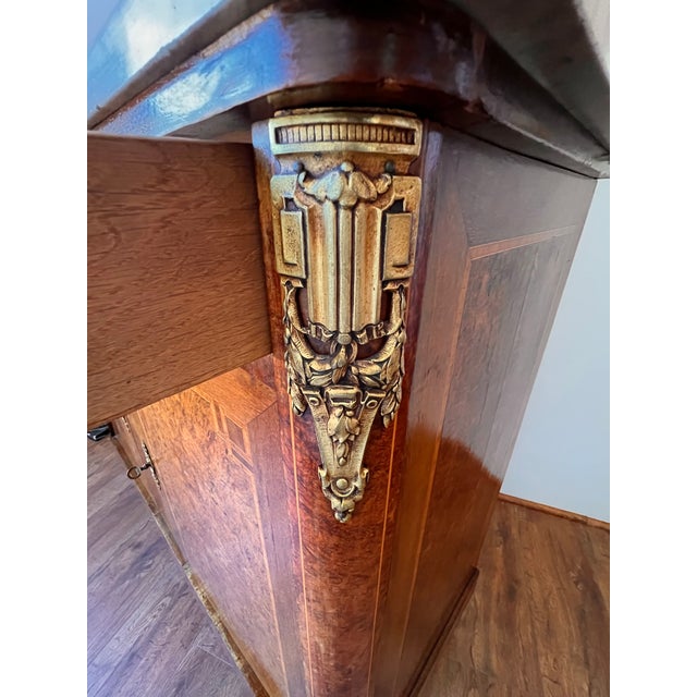 Late 19th Century French Louis XVI Style Ormolu (Gilded Bronze Mounts) Server/ Sideboard For Sale - Image 15 of 18