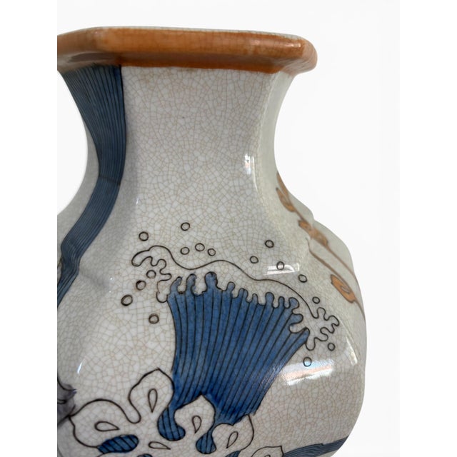 Vintage Porcelain Hexagon Ginger Jar by Seymour Mann For Sale - Image 9 of 12