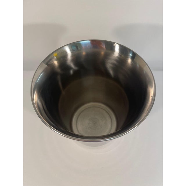1970s Vintage French Champagne Bucket With Ring Handles For Sale - Image 9 of 14