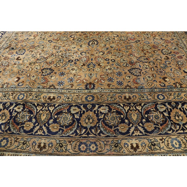 Early 20th Century Antique Persian Mashhad Rug, 11'08 X 17'09 For Sale - Image 5 of 10