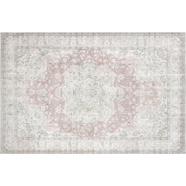 Textile 1960s Turkish Oushak Rug For Sale - Image 7 of 7