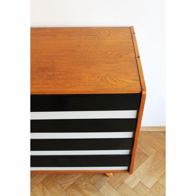 Black Mid-Century U-453 Sideboard by Jiří Jiroutek for Interier Praha, 1960s For Sale - Image 8 of 18
