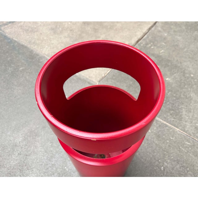 Mid-Century Modern Space Age German Red Umbrella Stand, 1960s For Sale - Image 10 of 18