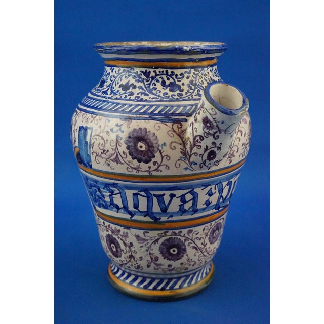 Renaissance Ceramic Pharmacy Jar, Italy, Late 1600s For Sale - Image 4 of 18