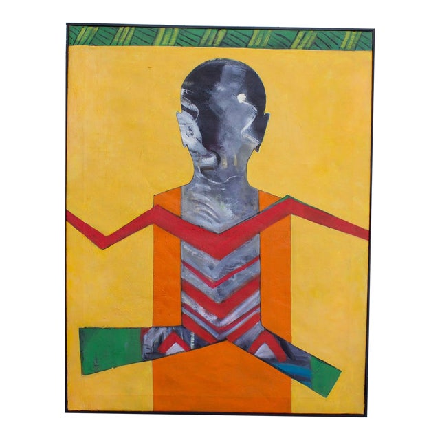 Abstract Oil on Canvas Painting Signed by James L. Bruch For Sale