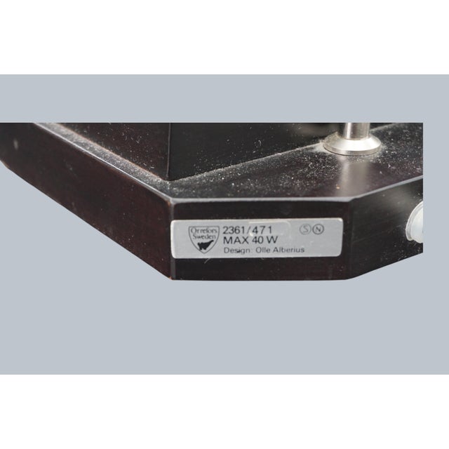 Table Lamp by Olle Alberius for Orrefors, in Very Good conditions. Designed 1960 to 1969 This piece has an attribution...