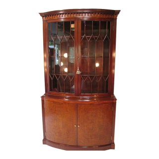 Mahogany Display Cabinet by Joseph Gerte of Boston For Sale