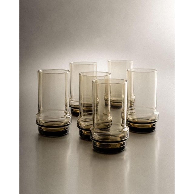 Vintage Drinking Glasses, 1970s, Set of 6 For Sale - Image 4 of 12