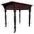 Brown Early 20th Century Antique English Mahogany Writing Table with Green Leather Top For Sale - Image 8 of 12
