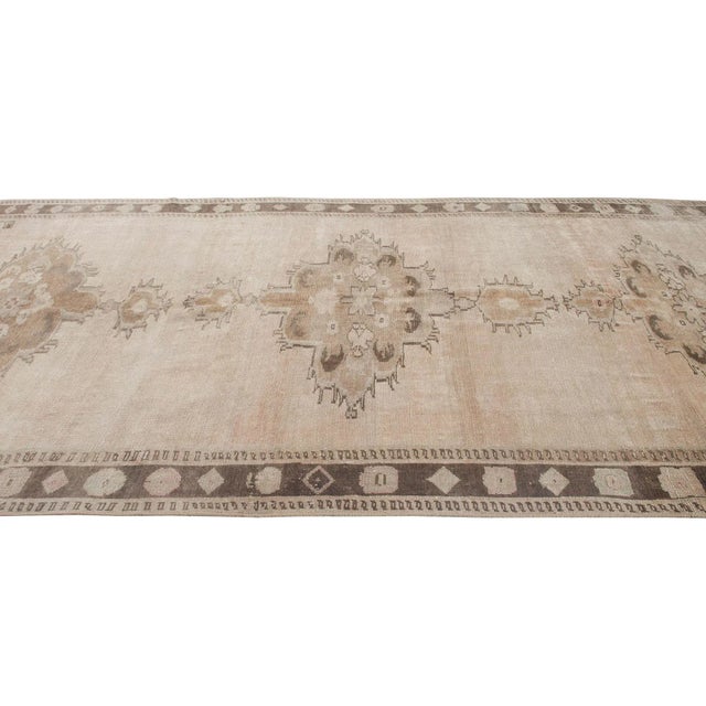 Traditional Oversized Vintage Washed Out Turkish Kars Rug For Sale - Image 3 of 6