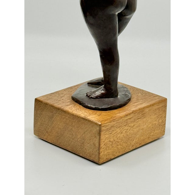 ”The Waitress” 1982 Bronze by Noted California Artist Jorjana Holden For Sale In Palm Springs - Image 6 of 15