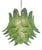 Italian Green Felci Murano Glass Chandelier in Green by Simoeng for Simoeng For Sale