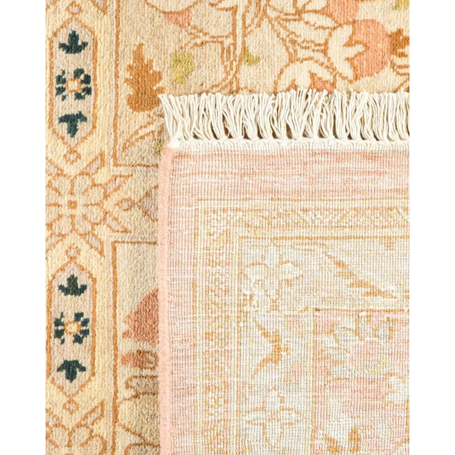 2000 - 2009 Mogul, One-of-a-Kind Hand-Knotted Area Rug in Pink, 6' 1" x 8' 10" For Sale - Image 5 of 8