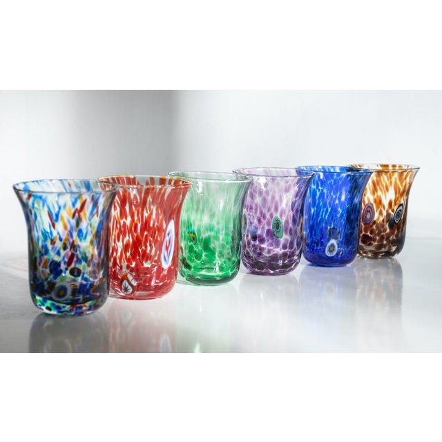 Vintage Italian Murano Glasses by Mariana Iskra for Ribes Studio, 2010s, Set of 6 For Sale - Image 3 of 18