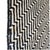Black Handmade Black and White Crochet Throw Blanket With Linear Stripe Pattern and Fringe For Sale - Image 8 of 9