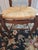 2 Vintage French Provincial Ladder Back Walnut Rush Seat Chairs For Sale - Image 4 of 13